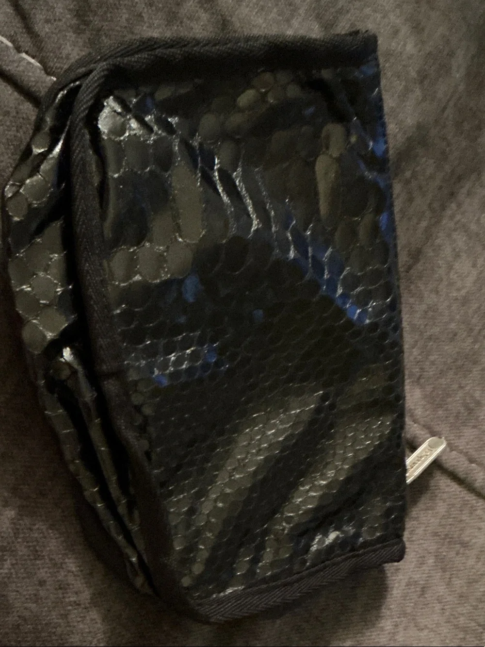 Lesportsac1974 glossy snakeskin